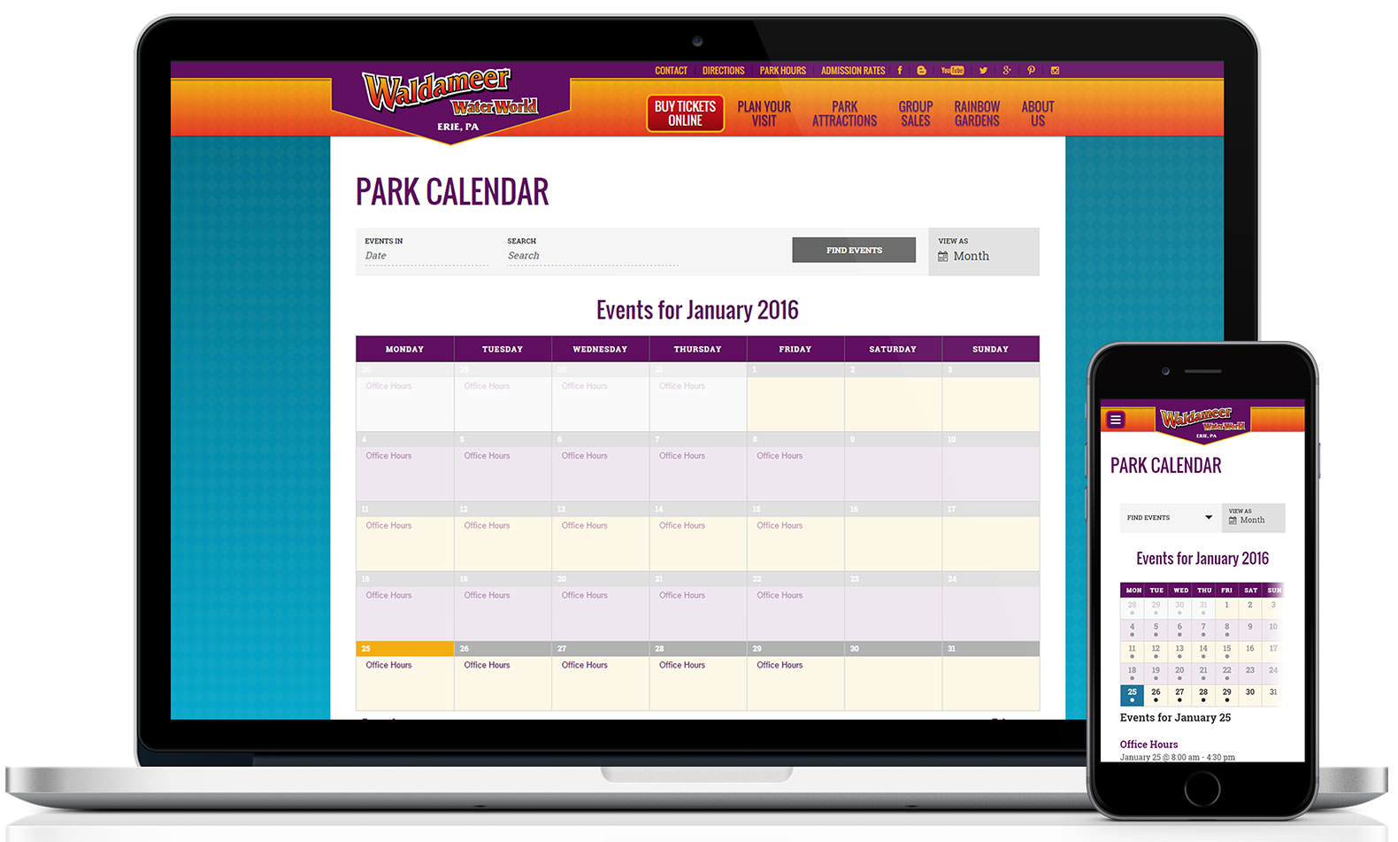 Responsive Calendar & Events Key Resource For Site Visitors