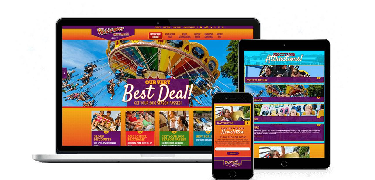 Attractions Marketing Amusement Park Website Design & Digital Marketing